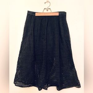 MNG Black Cotton Skirt
